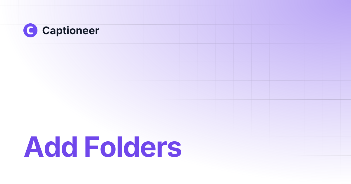 Mogrt setup captioneer